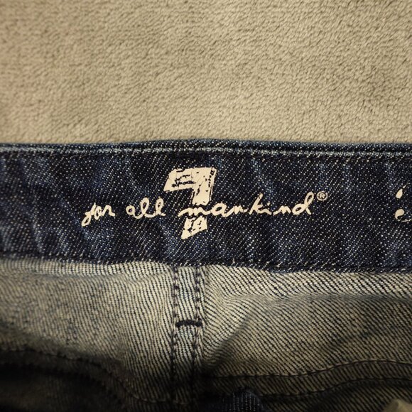 7 For All Mankind “A-Pocket” Bootcut Jeans Women’s 29 Dark Wash Stretch Premium - Picture 3 of 15